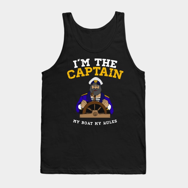 I'm the Captain Tank Top by Shirtbubble